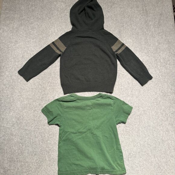 Hanna Andersson Fleece Full Zip Sweater Boys 4T Bundle Lined Pants John Deere - Picture 6 of 8